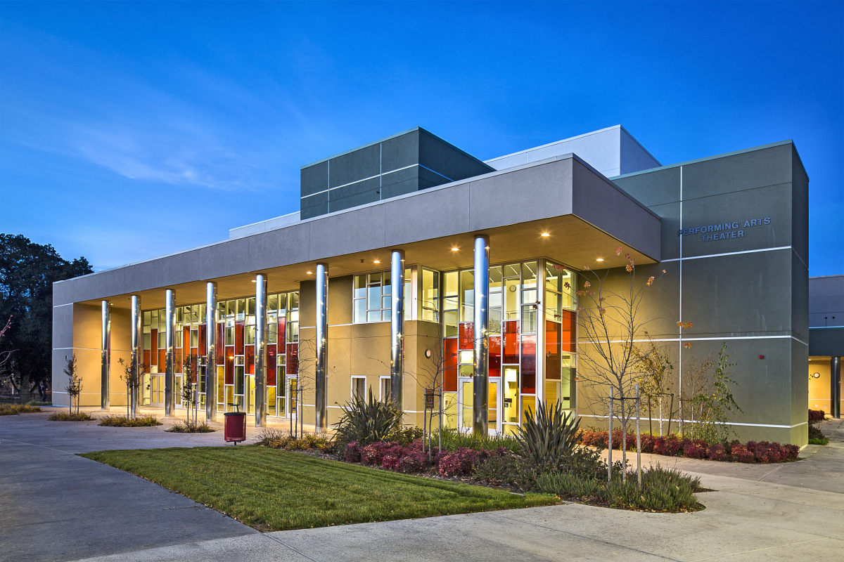 a building with a glass front