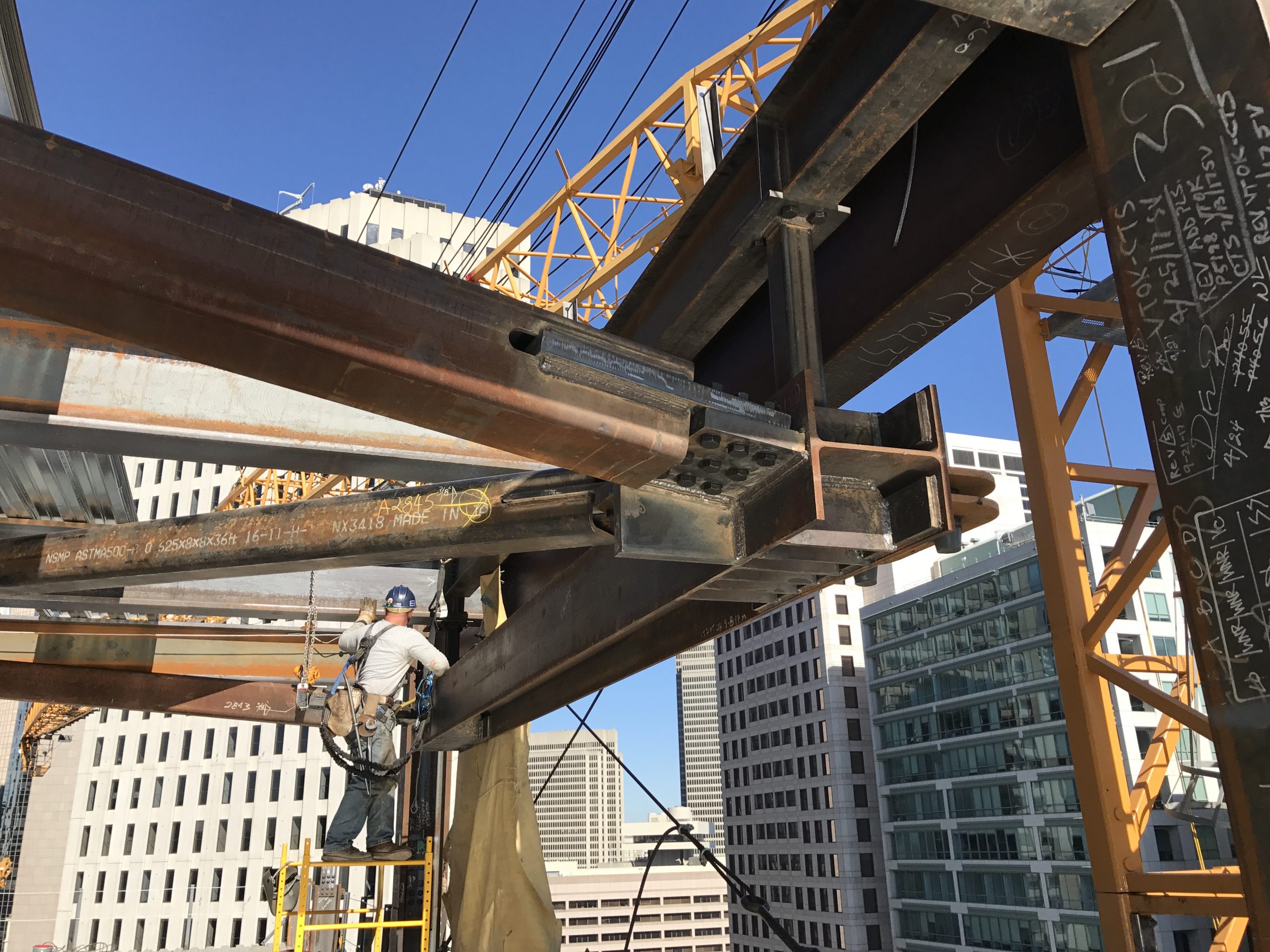 a group of people working on a construction site