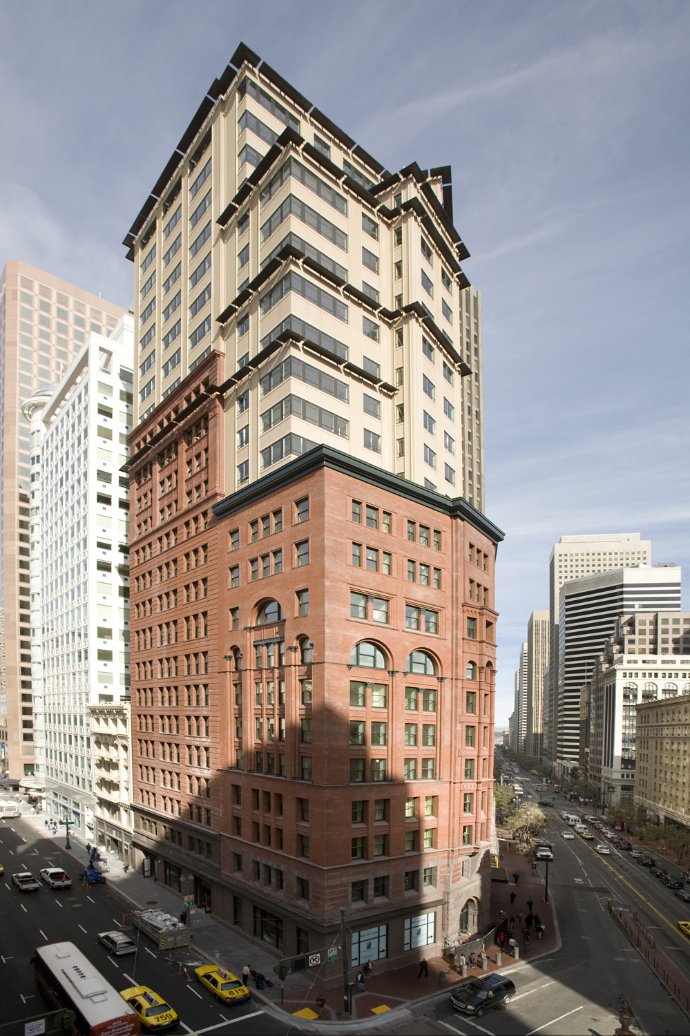 a tall building with many windows