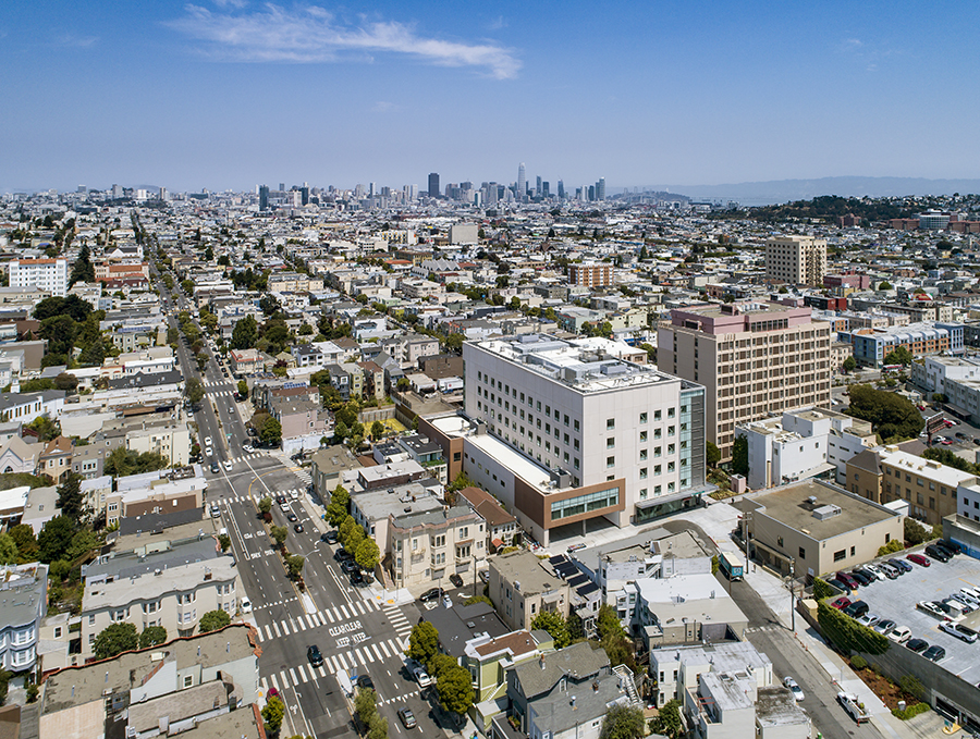 a large city with many buildings