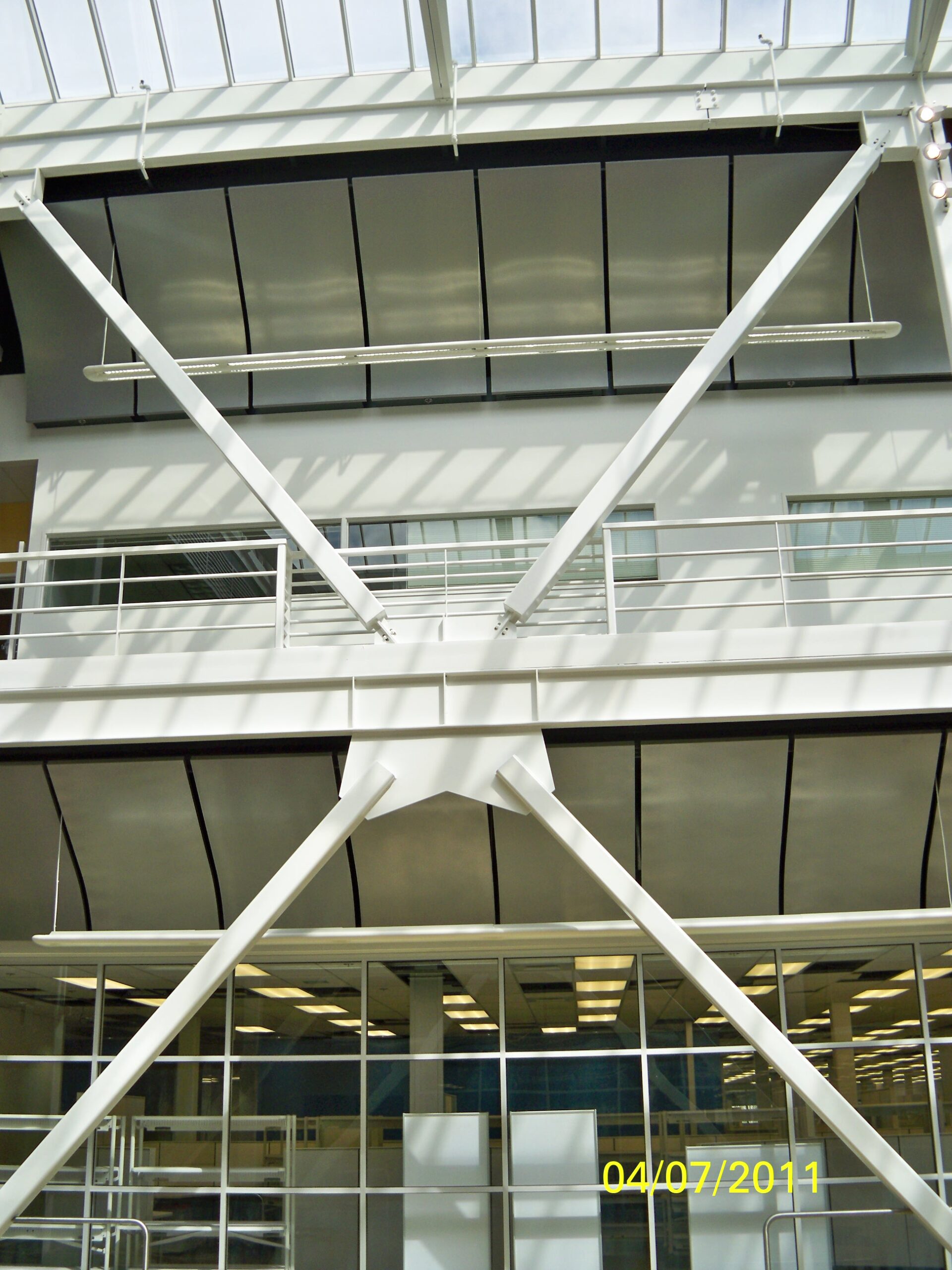 a building with glass windows