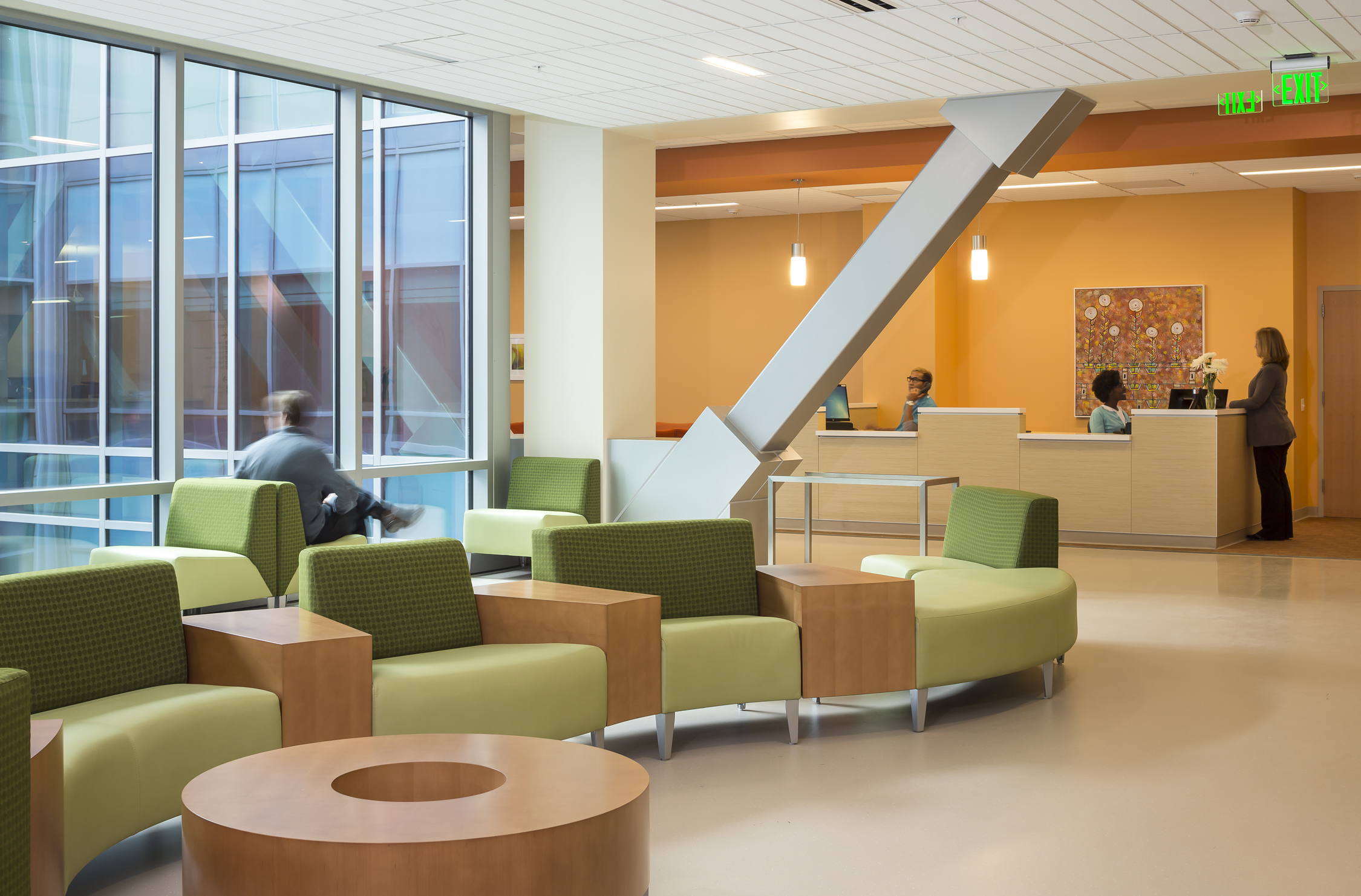 Interior of medical office building