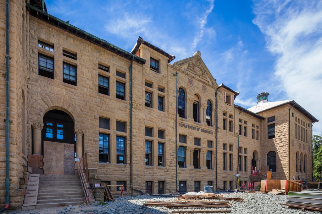 a building with stairs