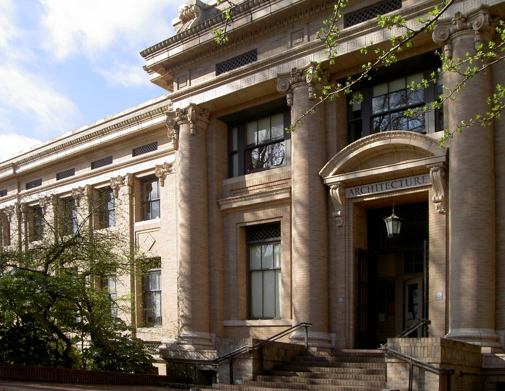 a building with a staircase