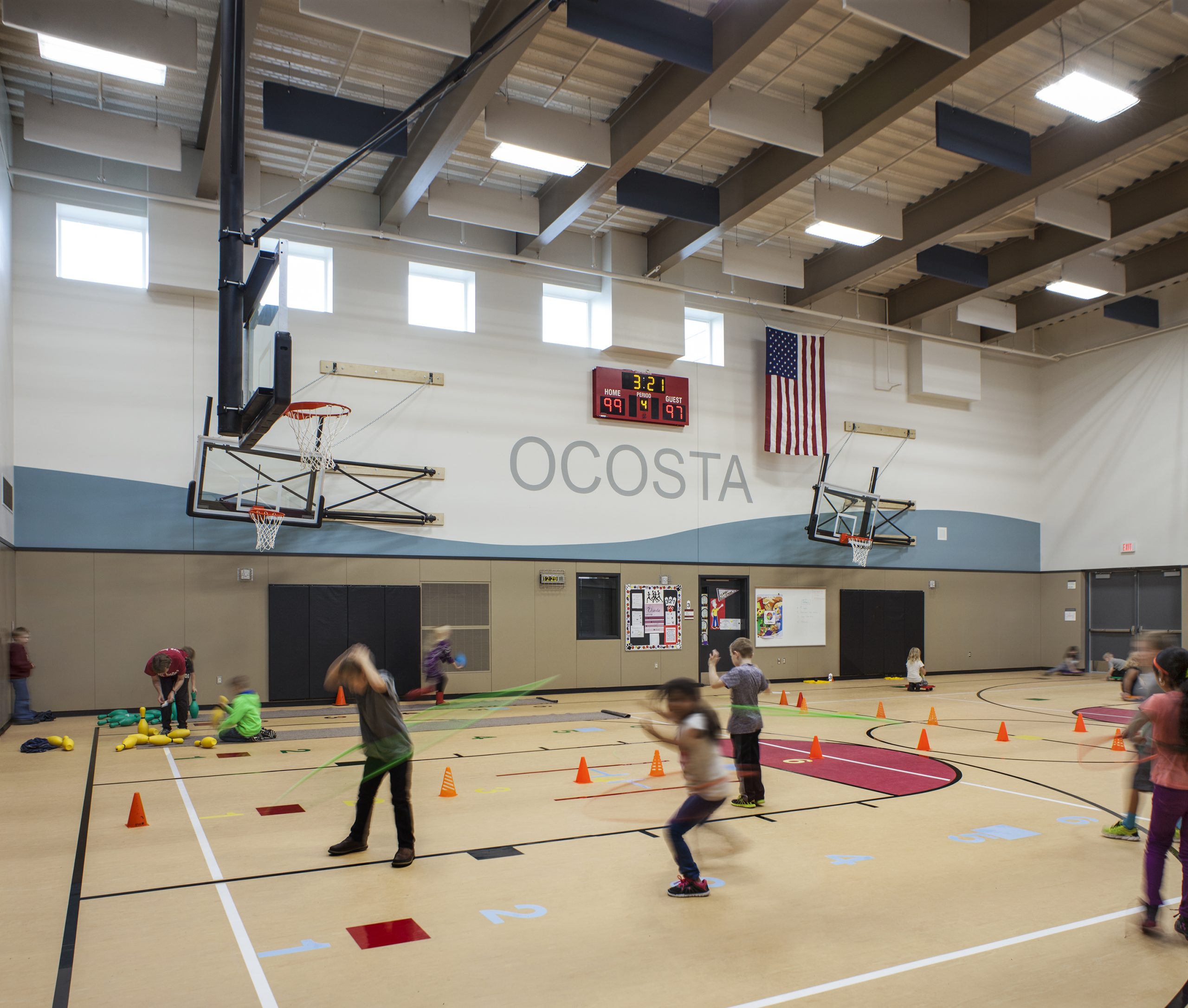 a group of people playing a sport