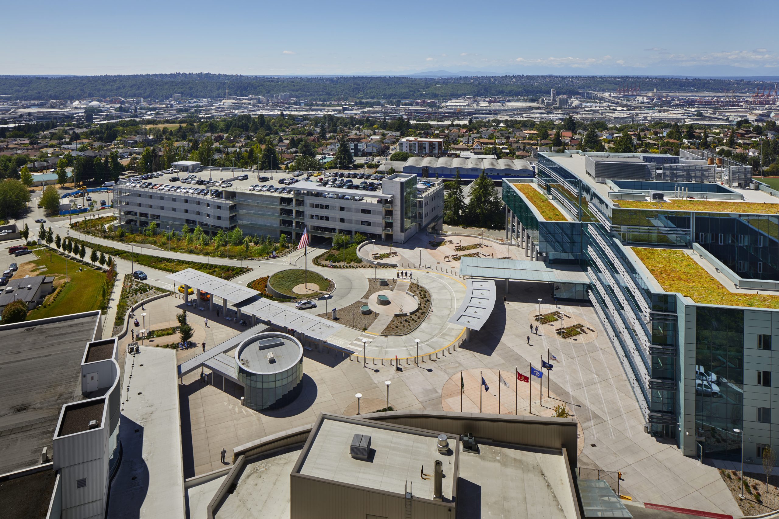 a city with many buildings