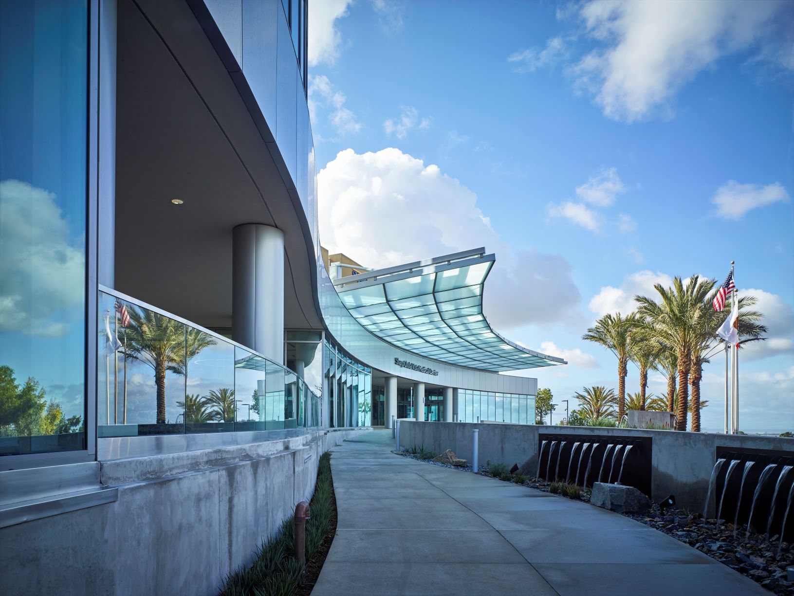 a building with a glass roof